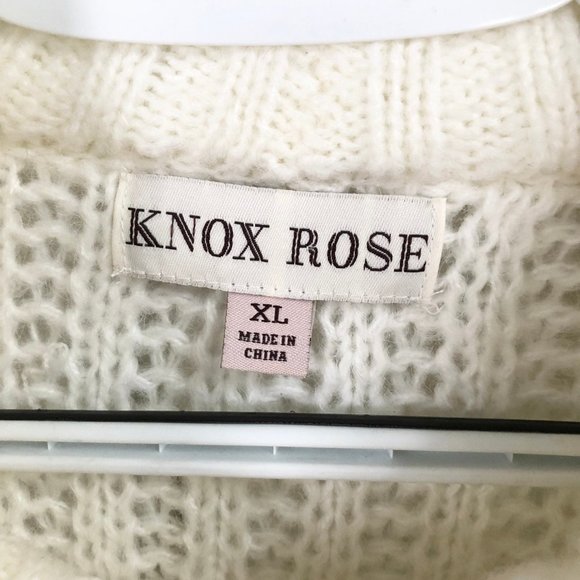 KNOX ROSE Cropped Knitted XL Sweater - Picture 3 of 5